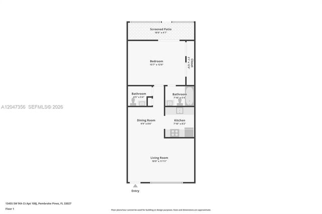 13455 SW 9th Court 108J, Pembroke Pines, FL 33027