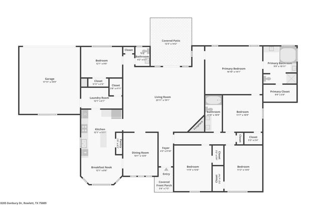 8205 Danbury Court, Rowlett, TX 75089
