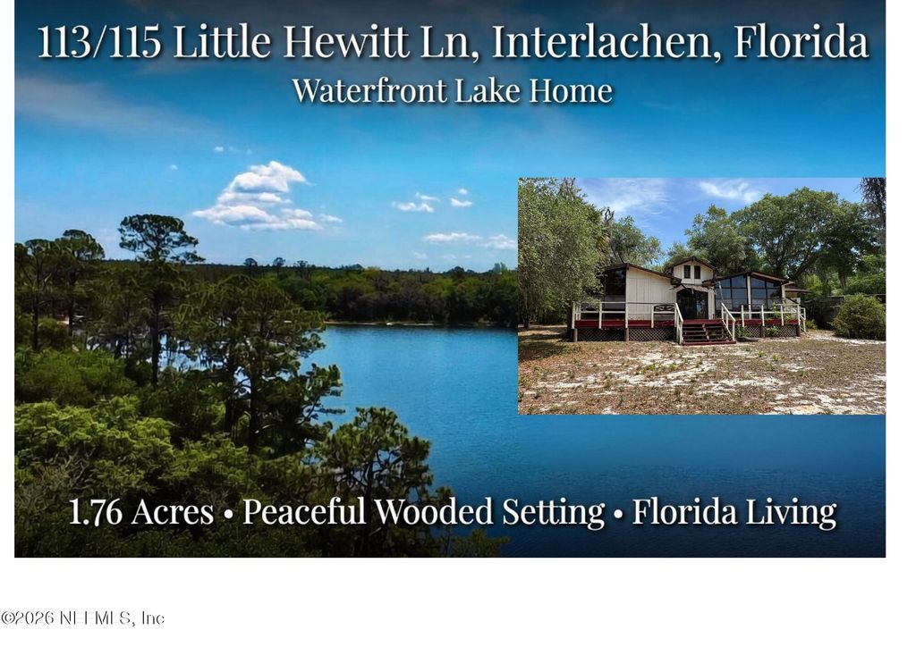 113 & 115 LITTLE HEWITT Lane, Interlachen, FL 32148