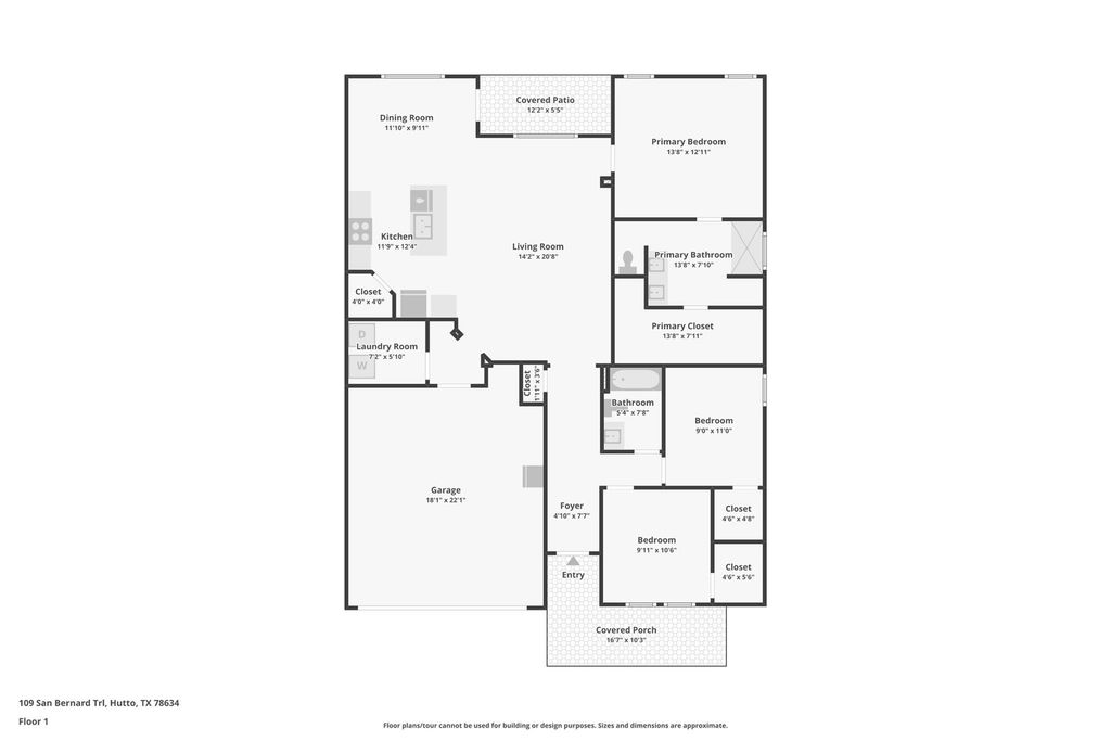 109 San Bernard TRL, Hutto, TX 78634