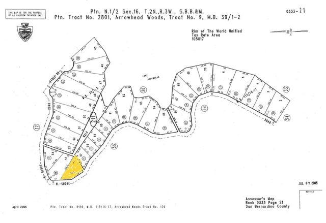 0 West Shore, Lake Arrowhead, CA 92352