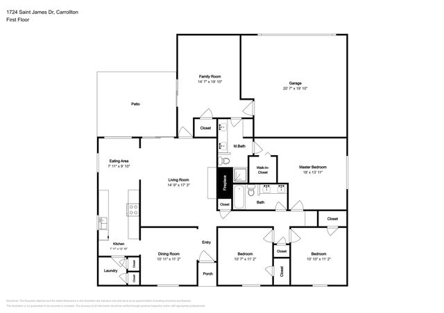 1724 Saint James Drive, Carrollton, TX 75007