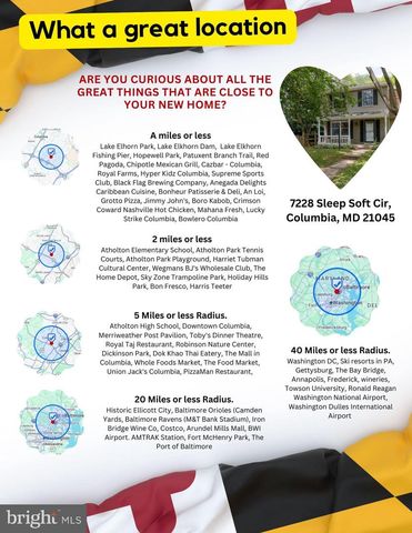 7228 SLEEP SOFT CIR, Columbia, MD 21045