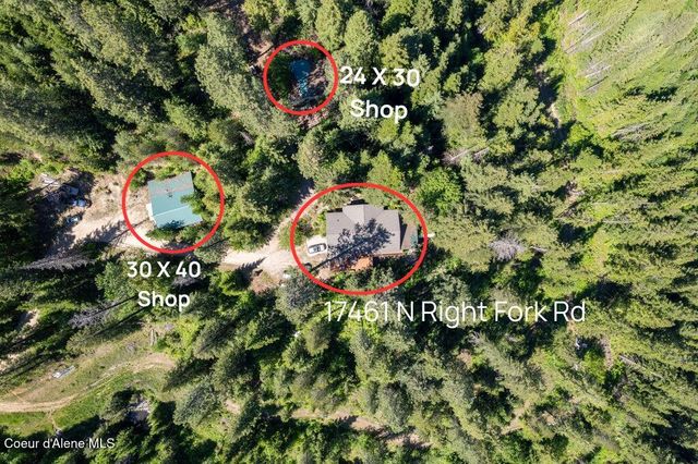 17461 N RIGHT FORK RD, Hauser, ID 83854