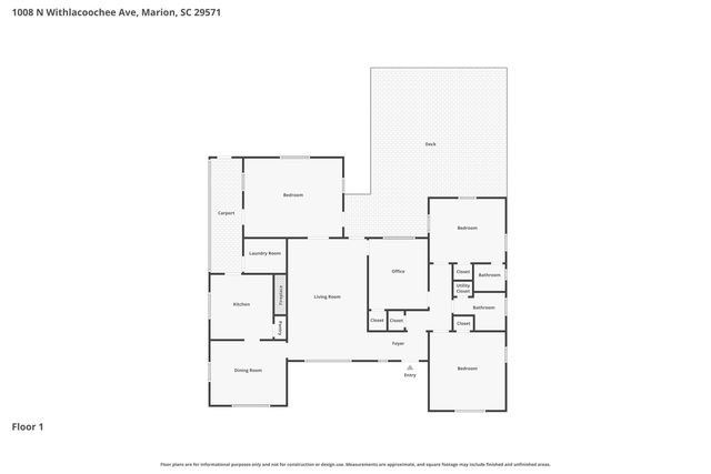 1008 N Withlacoochee Ave., Marion, SC 29571