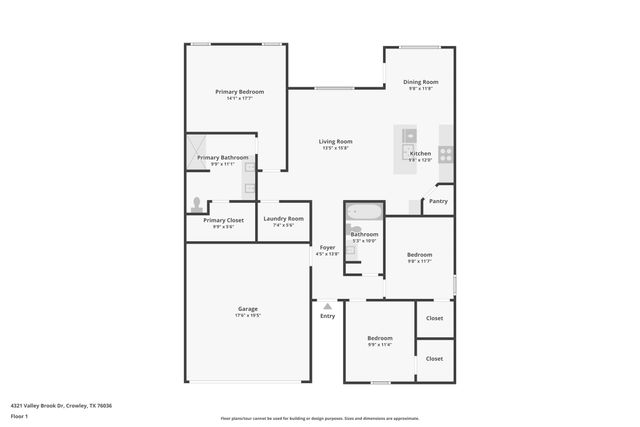 4321 Valley Brook Drive, Crowley, TX 76036