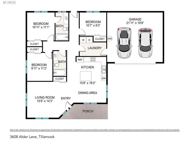 3608 ALDER Ln, Tillamook, OR 97141