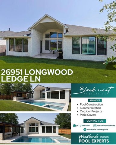 26951 Longwood Ledge Drive, The Woodlands, TX 77389