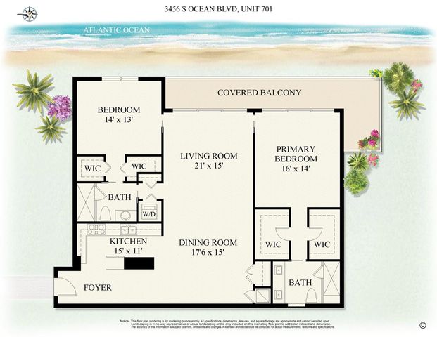 3456 S Ocean Boulevard 701, Palm Beach, FL 33480