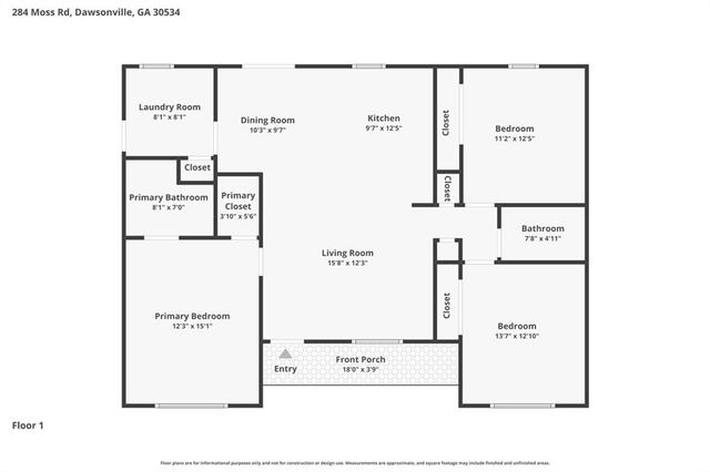 284 Moss Road, Dawsonville, GA 30534