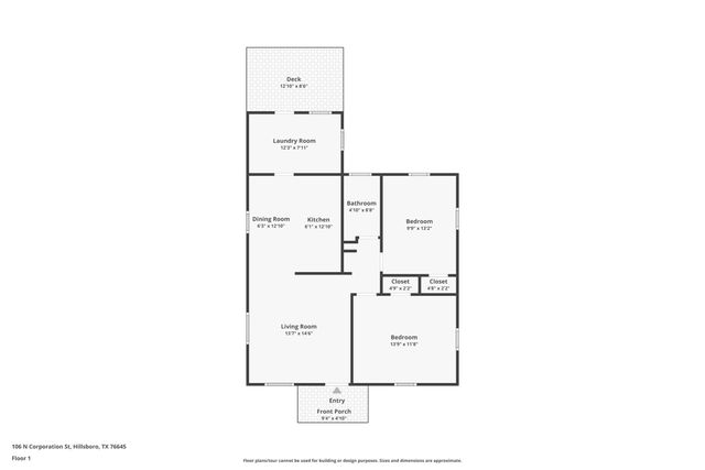 106 N Corporation Street, Hillsboro, TX 76645