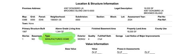 4067 SONGBIRD LN, Broomes Island, MD 20615
