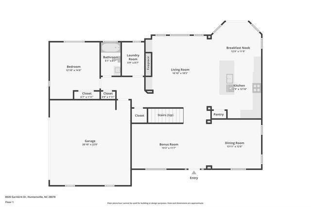 8020 Garnkirk Drive, Huntersville, NC 28078