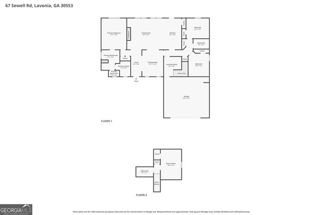 67 Sewell Road, Lavonia, GA 30553