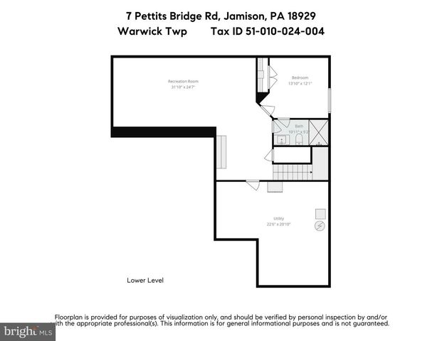 7 PETTITS BRIDGE RD, Jamison, PA 18929