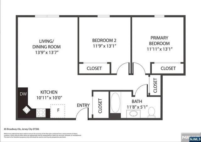 85 Broadway 3C, Jersey City, NJ 07306