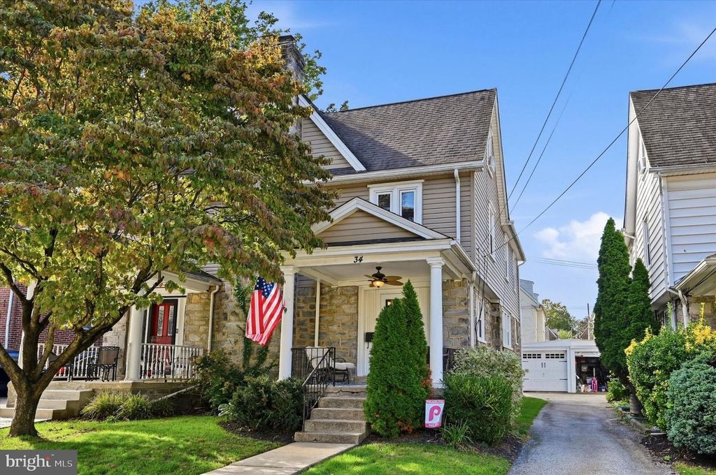 34 GREENHILL RD, Springfield, PA 19064 — exterior