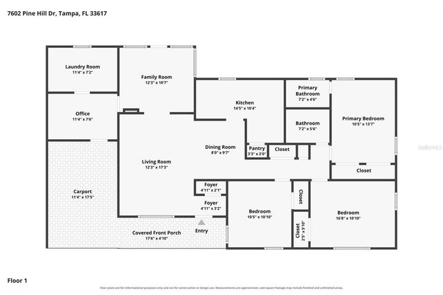 7602 PINE HILL DRIVE, Tampa, FL 33617