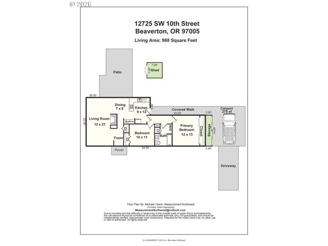 12725 Sw 10TH St, Beaverton, OR 97005