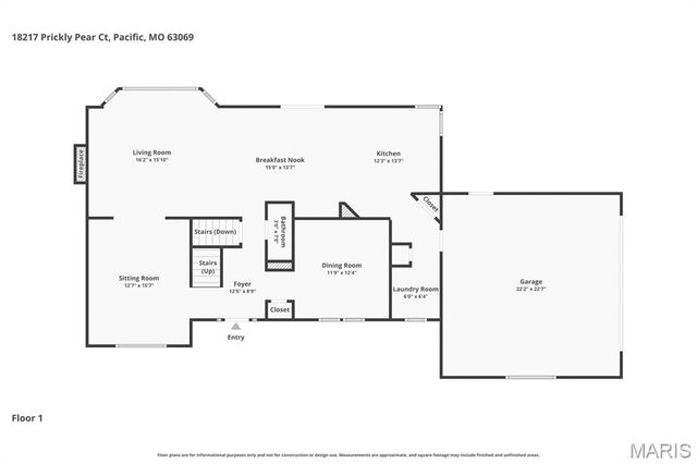 18217 Prickly Pear Court, Pacific, MO 63069
