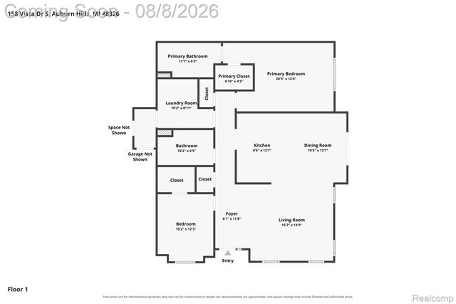 158 S Vista, Auburn Hills, MI 48326