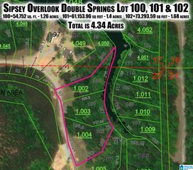 Lot 100-102 SIPSEY OVERLOOK DRIVE, Double Springs, AL 35553