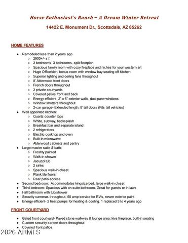 14422 E MONUMENT Drive, Scottsdale, AZ 85262