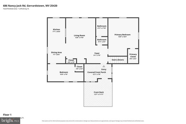686 NANCY JACK RD, Gerrardstown, WV 25420
