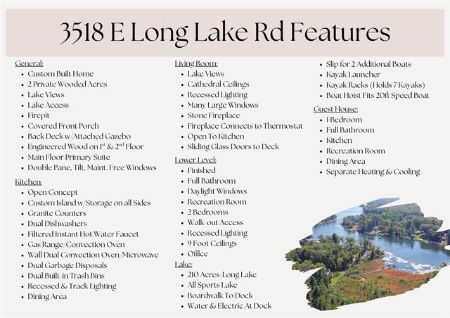 3518 E Long Lake Road, Harrison, MI 48625