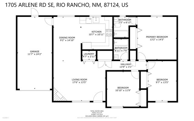 1705 Arlene Road SE, Rio Rancho, NM 87124