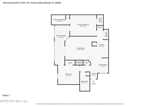 100 IRONWOOD Drive 114, Ponte Vedra Beach, FL 32082