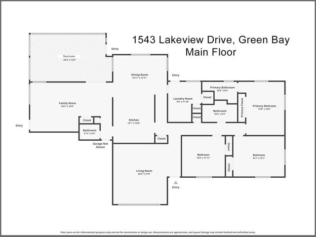 1543 LAKEVIEW DRIVE, Green Bay, WI 54313