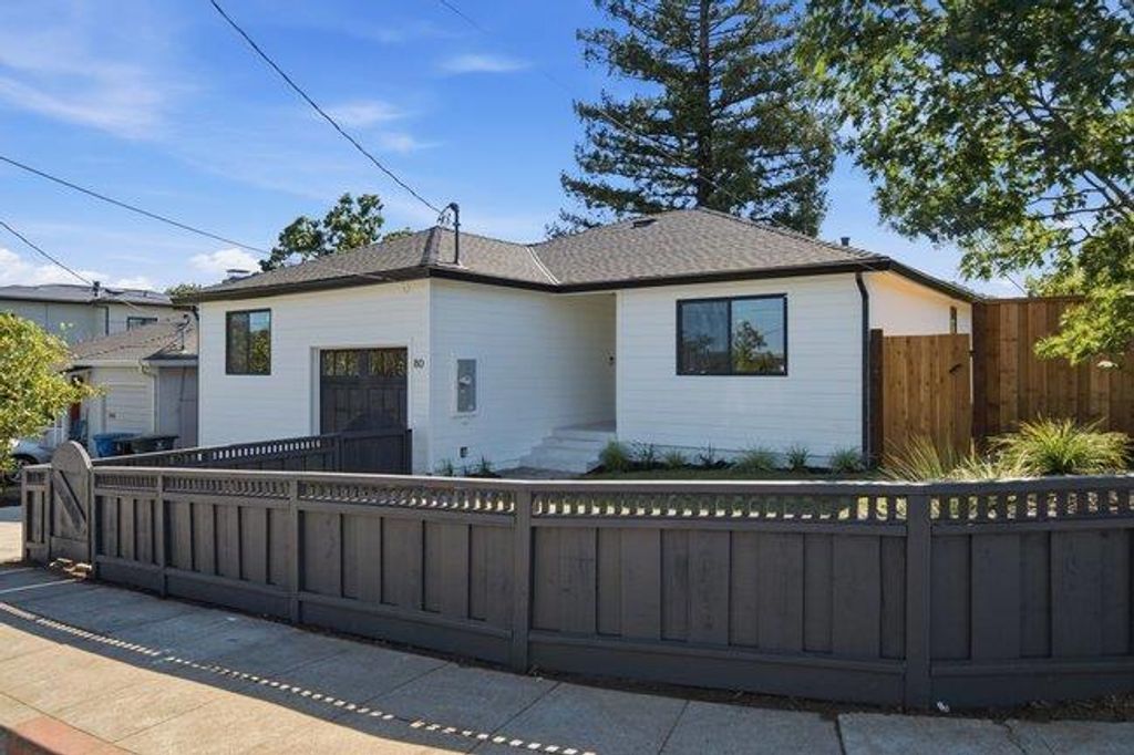 Image 1 of property listing at 80 Hilltop Drive, San Carlos, CA 94070