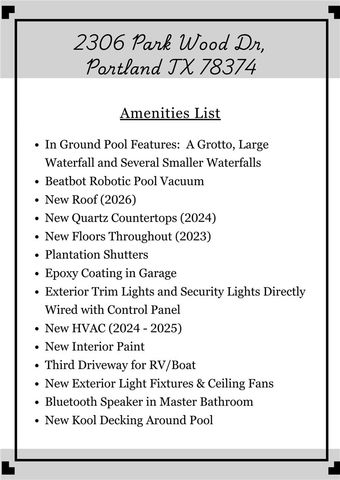 2306 Park Wood Dr, Portland, TX 78374