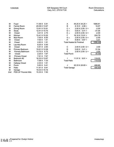 428 Sawgrass Hill Court, Cary, NC 27519