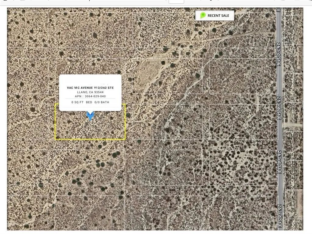 0 VIC AVE Y12 262 STE, Llano, CA 93544