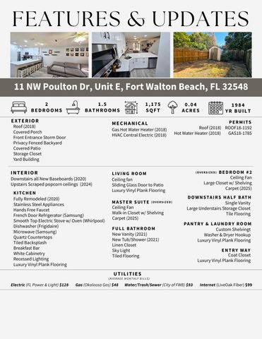 11 NW Poulton Drive UNIT E, Fort Walton Beach, FL 32548