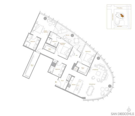 888 W E Street 3904, San Diego, CA 92101
