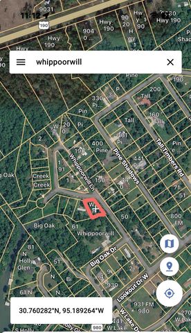 TBD Whippoorwill Lane, Point Blank, TX 77364