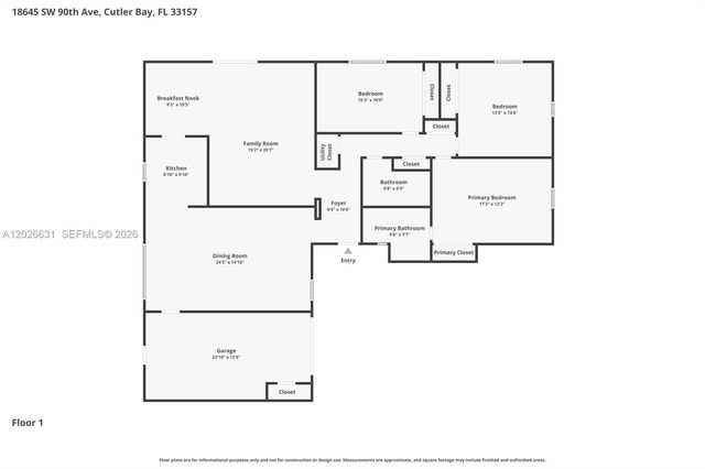 18645 SW 90th Ave, Cutler Bay, FL 33157