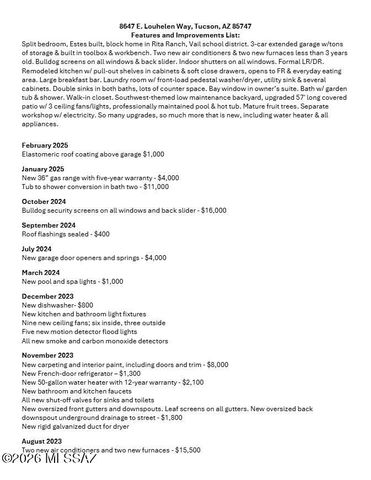 8647 E Louhelen Way, Tucson, AZ 85747