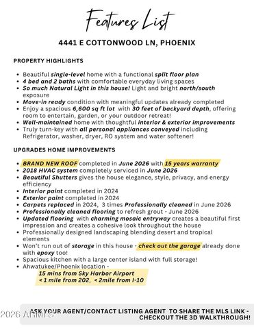 4441 E COTTONWOOD Lane, Phoenix, AZ 85048