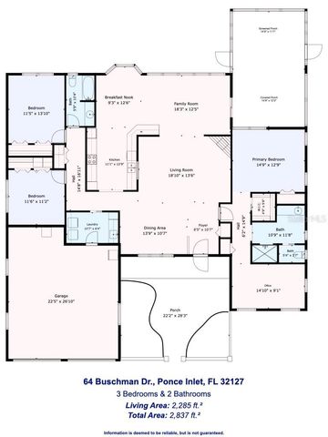 64 BUSCHMAN DRIVE, Ponce Inlet, FL 32127