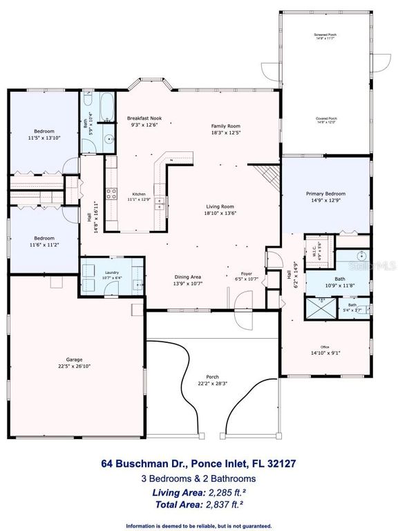 Image 17 of property listing at 64 BUSCHMAN DRIVE, Ponce Inlet, FL 32127