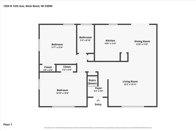1204 N 12th AVENUE, West Bend, WI 53090