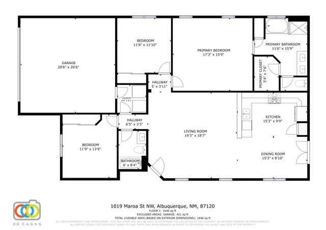 1019 MAROA Street NW, Albuquerque, NM 87120