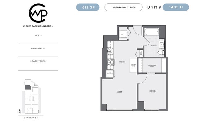 1640 W Division Street 1405, Chicago, IL 60622