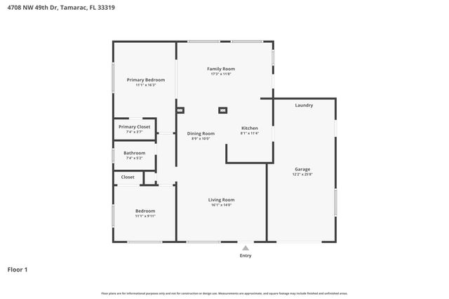 4708 NW 49th Drive, Tamarac, FL 33319