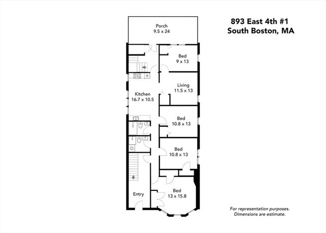 893 East 4th St 1, Boston, MA 02127