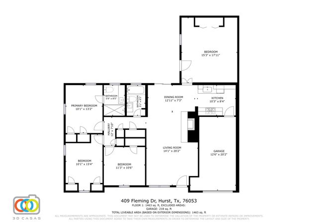 409 Fleming Drive, Hurst, TX 76053